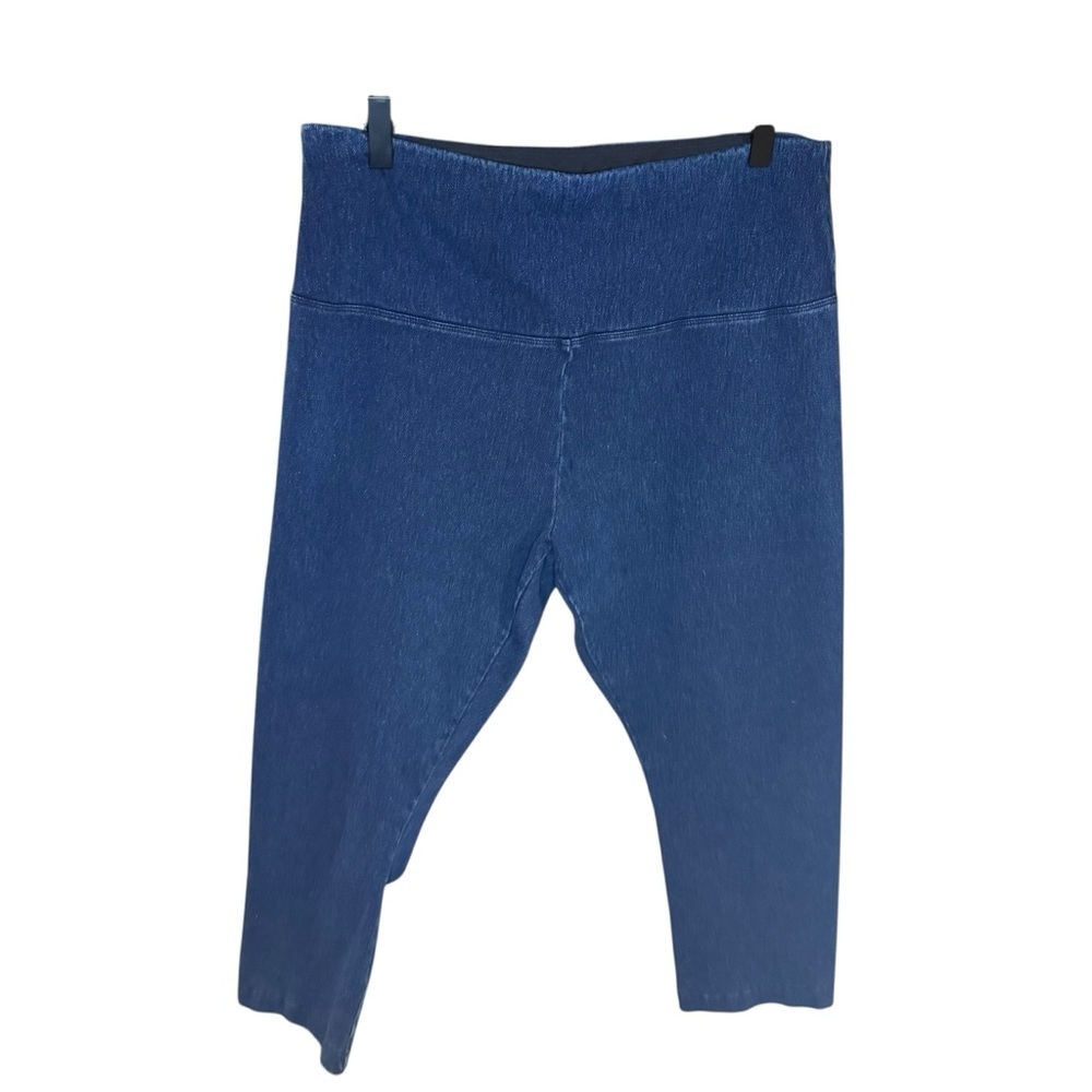 Lyssé XL Perfect Denim Ankle Capri Indigo Pull-On Stretch Jeans Plus Comfort